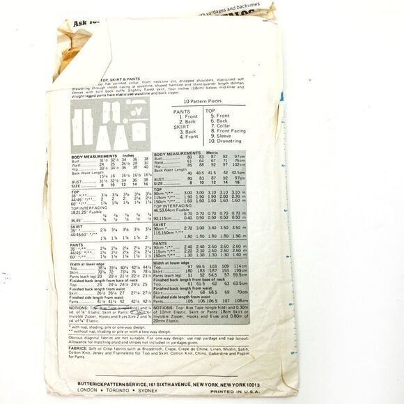 McCall’s 4568, 6459 & Butterick 6184 70’s Patterns - Picture 11 of 13